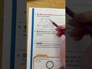 Big Ideas Math Grade 2 Lesson 5.3 Homework (I said "5.7" by accident... Oops!)