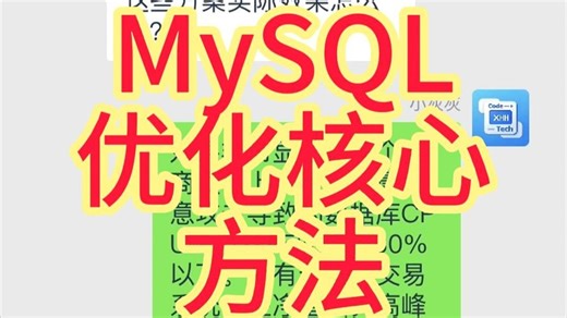 MySQL优化核心方法