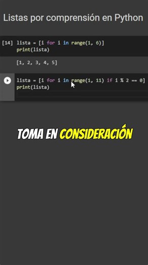 Domina las Listas Comprimidas en Python 🐍✨ (List Comprehensions)
