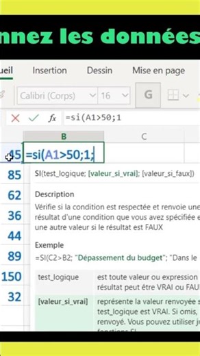 Les fonctions d Excel - Fonction Si