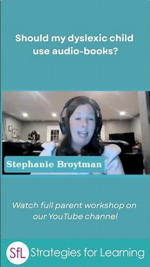 Are audio-books okay for dyslexia?