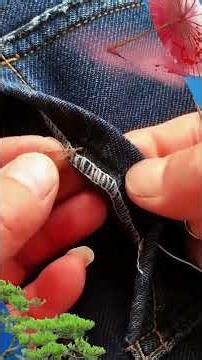 Easy Repair Tips for Frayed Denim Clothing #LifeHacks #HandStitching #Sewing #SewingTips