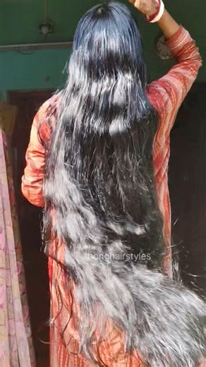 Very Long Hair Pulling & Hair Play | Silky Smooth Indian Beauty