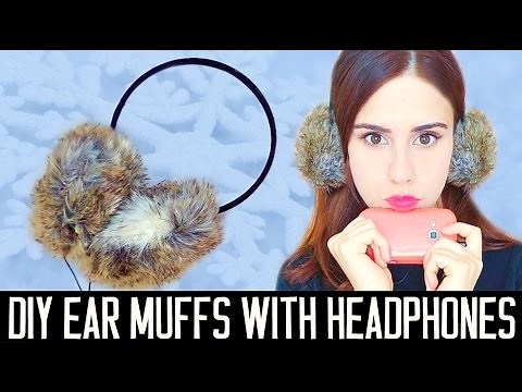 DIY ear muffs with headphones! EASY | Gift idea