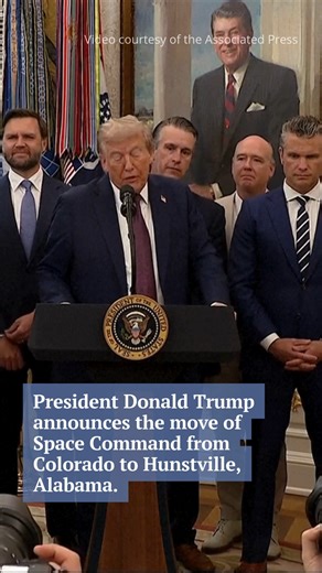 47K views · 532 reactions | President Donald Trump announced Tuesday that Space Command will move from Colorado Springs to Alabama citing Colorado's mail-in elections as playing a role in the decision. https://tinyurl.com/25bw5xh3 : Courtesy of the Associated Press | The Gazette | Facebook