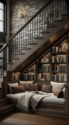 Under Stairs Nook Ideas ✨ Smart Small Space Design #shorts #homedecor