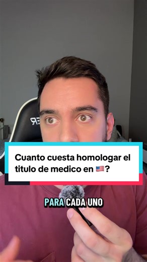Respuesta a @Natural Killer 💰 ¿Cuánto cuesta homologar el título de médico en Estados Unidos? Para un médico extranjero, el proceso incluye: • Certificación ECFMG • Step 1 • Step 2 CK • Examen de inglés (OET) • Step 3 En números reales: ➡️ USD 3.400 hasta Step 2 ➡️ USD 4.400 incluyendo Step 3 #USMLE #ECFMG #IMG #DoctorEnUSA