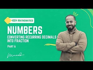 How to Convert Recurring Decimals to Fractions | Step-by-Step Method for O Level Maths 4024 | Part 6