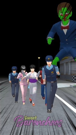 Robot Mio saves Yuta from the Zombie Virus #sakuraschoolsimulator #sakura