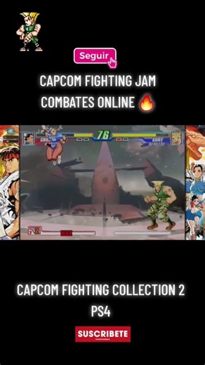 Guile vs Chun li online Capcom fighting jam #capcomfightingcollection2 #guile #fightinggame #chunli