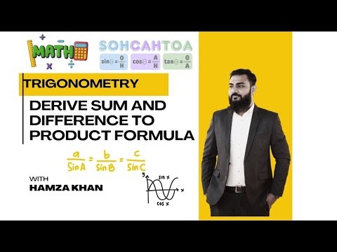 Derivation of Sum and Difference to Product Formulas | Trigonometry Identities
