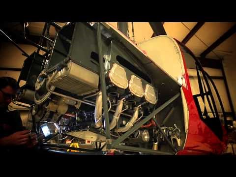 Helicopter Maintenance Time-lapse: R44 Overhaul with motorized time-lapse track