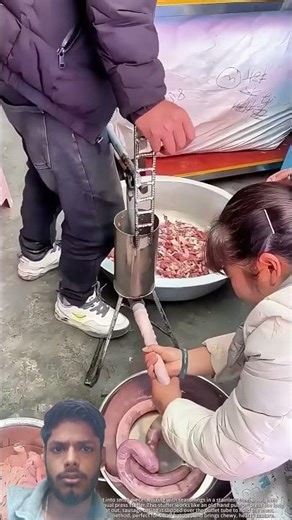 Homemade Sausage Hack ! Press Meat With Hand Stuffer (Just Like Old Pump