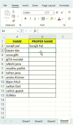 🤔Proper formula in Excel🔥#excel #shorts #viral