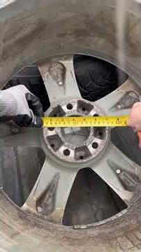 Trying to measure the bolt pattern on the rims 🤔 #mercedes #beater #toyota