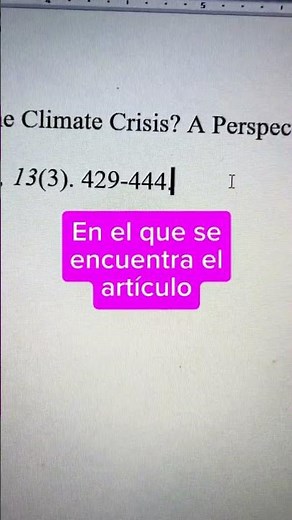 ¡Referencia un artículo de revista CON y SIN DOI en APA 7 súper sencillo!✨🔥 | Rocio Lima✨