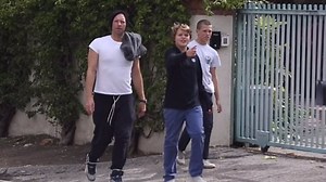 Chris Martin goes on walk with son Moses on his 14th birthday
