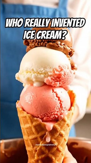 Who Really Invented Ice Cream? #foodhistory #icecream