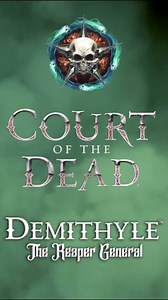 COURT OF THE DEAD 1:12 WAVE 2 PRE-ORDER: Demithyle: A soldier, among many, Demithyle’s skill and ingenuity carried him to heights never reached before by a Mortis Knight. Adorned with intricately embellished armor worthy of his well-earned rank, Reaper General, first of his rank; Commander of Death’s Army and Overseer of the Collection of Human Souls. Demithyle rallies his forces in defense of the Underworld. The ancient, storied warrior and administrator of the Dark Deed carries his magnificent