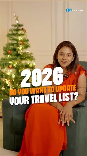 Go Vacations on Instagram: "The wait is over ✨ 💫2026 is calling… and the world is waiting 🌍✈️ Our 2026 Travel List is finally here! From dream beaches to unforgettable cities, your next adventure starts now. 🔸Govacations 2026 Travel List is officially live ✨ 🔸Handpicked destinations for unforgettable experiences 🌍 🔸Perfect for early planners and smart travelers 🔸Seamless planning, trusted service, stress-free travel 💼 🔸Start your 2026 journey with Govacations 🚀 📍 Save this. Plan early