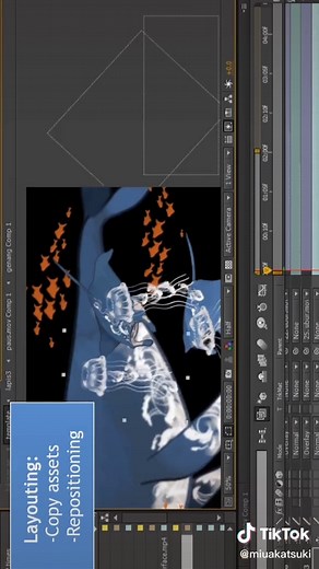 here's a little bit insight about how i make my underwater animation🌊 #animation #illustration #digitalart #drawing #pink #pastel #aesthetic #sea