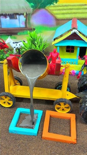 DIY Mini Tractor for House Construction Work | Amazing Village Tractor Project#youtubeshorts 😱