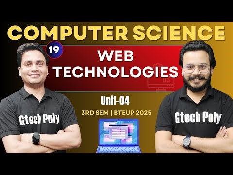 Web Technologies | HTML | Unit -04 P-03 | 3rd Sem by Deepak Sir BTEUP 2025