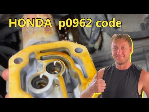 HOW TO Fix Transmission Code P0962 on a Honda harsh shift, harsh engagement and drive light flashing