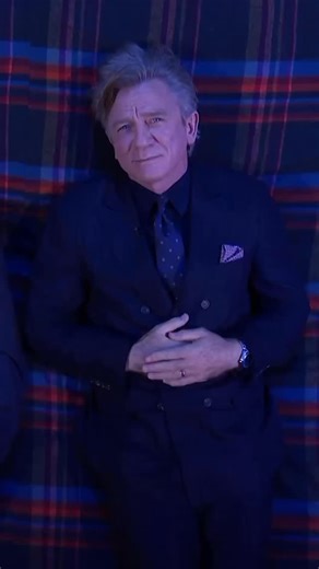 What's Daniel (Craig) Wearing on Instagram: "Daniel Craig answers @stephenathome burning questions while promoting @riancjohnson’s Wake Up Dead Man: A @knivesout Mystery on the @colbertlateshow which was pre-recorded in New York back on Nov 3rd, 2025. Click the link in our bio to watch the full video. . Daniel was wearing a navy double-breasted suit, navy silk tie with flower embroidery both by @brunellocucinelli_brand and a pair of @crockettandjones_official Pembroke in Black Cavalry Calf. His 