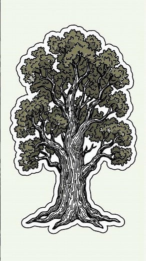 Easy Cartoon Tree Drawing Tutorial with Chillify