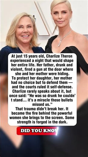 The miracle that saved Charlize Theron and her mother #shorts #truestory #hollywood