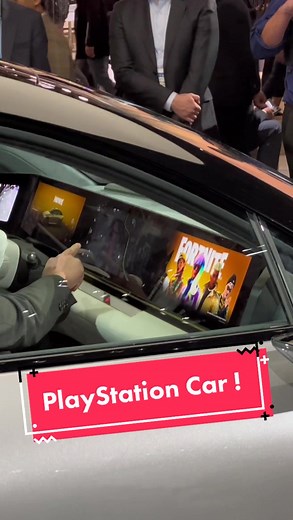 PlayStation Car with a PS5 ! #playstation #ps5 #fortnite #playstationcar #spiderman