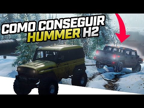 como conseguir el HUMMER H2 en SNOW⭐RUNNER | Ubicación y rescate