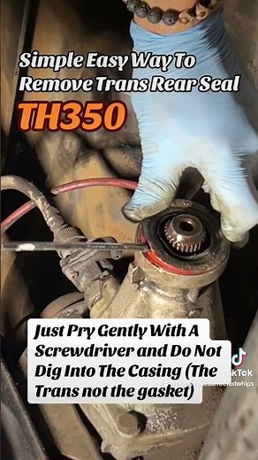 Easiest Way To Remove Th350 Trans Rear Seal ! #car #truck #chevy #restoration