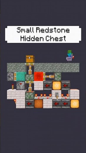 simple redstone build | hidden chest
