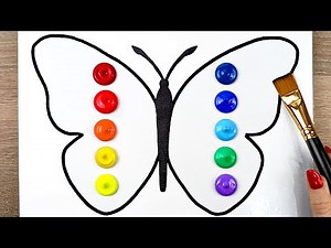 WOW! Simple Butterfly Acrylic Painting Anyone Can Do – So Satisfying!