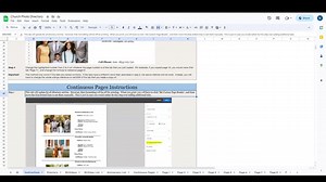 Church Photo Directory Google Sheet - With Birthday and Anniversary List - Etsy