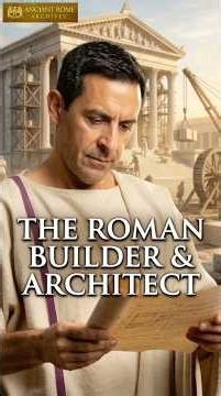 The Roman Builder & Architect: How Rome’s Masterpieces Were Built. #history #rome #romanempire #fyp