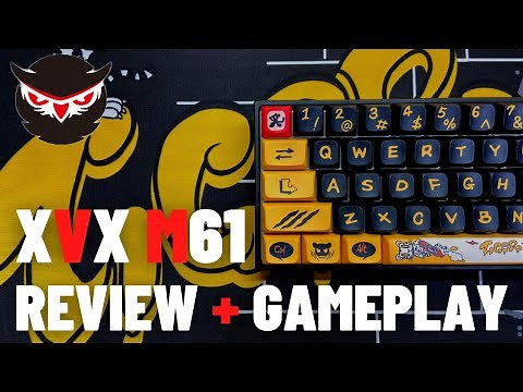 XVX M61 Tiger 60% Mechanical Wireless Keyboard Review + Gameplay