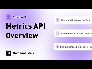 Metrics API Overview | Data Services by GameAnalytics