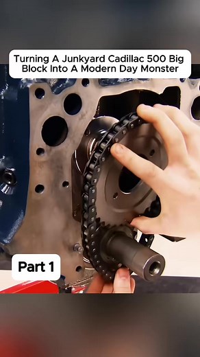 Turning A Junkyard Cadillac 500 Big Block Into-p1#engine #enginebuild #rebuilding #fyp #oldcar | Cadillac 425 Engine Rebuild