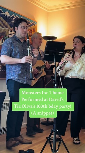 Monsters Inc Theme Performance at Tia Oliva's 100th Bday Party!