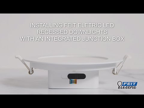 How to Install LED Recessed Downlights with Integrated J-Box