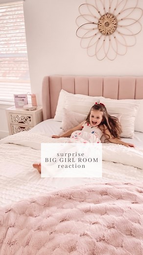 425K views · 10K reactions | The ending is my favorite part 凉 she LOVED her surprise big girl room!! So so thankful we were able to do this for her. Nothing better than the sweet reactions and “ woOoaAhH’s “  #biggirlbed #pinkbed #biggirlroom #biggirlroommakeover #amazonbed #roommakeover #amazondeals #amazonfinds | sierra.honeycutt | Facebook