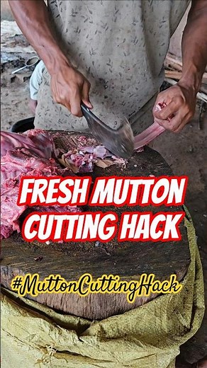 Master Mutton Cutting Like a Butcher! 🔪 (3 Pro Tips for Perfect Curry Cuts) | #shorts