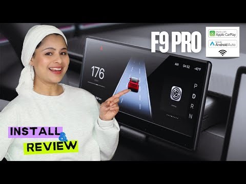 F9 Pro CarPlay Dashboard Display for Tesla Model Y/3 | Review & Install