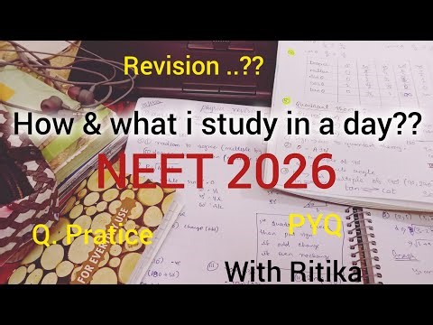 How & what I study in a day of my life as a NEET Aspirant....📚🎯🔥 NEET 2026