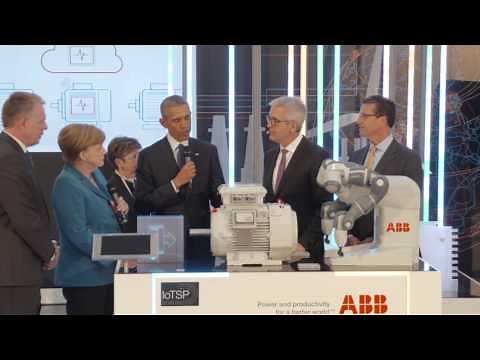 President Obama and Chancellor Merkel impressed by ABB tech at Hanover Fair