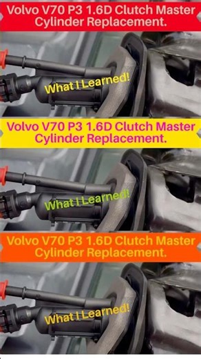 Volvo V70 1.6D P3 Clutch Master Cylinder Replacement. #volvov70 #volvo