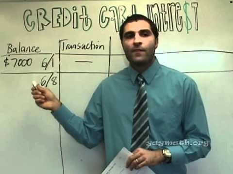 Finite Math - Credit Card Interest